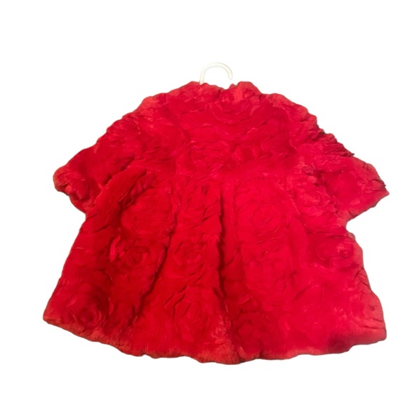 Baby Girl Red Coat 3-6m - Picture 3 of 3